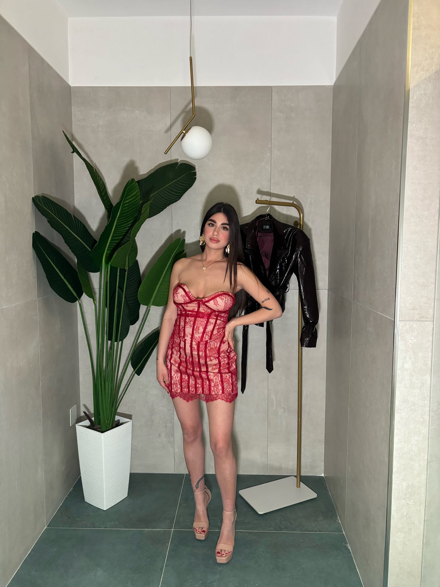 Mini dress Chloe rouge
