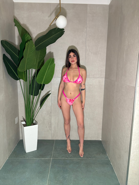 BIKINI + ABITO ASTER - ROSA