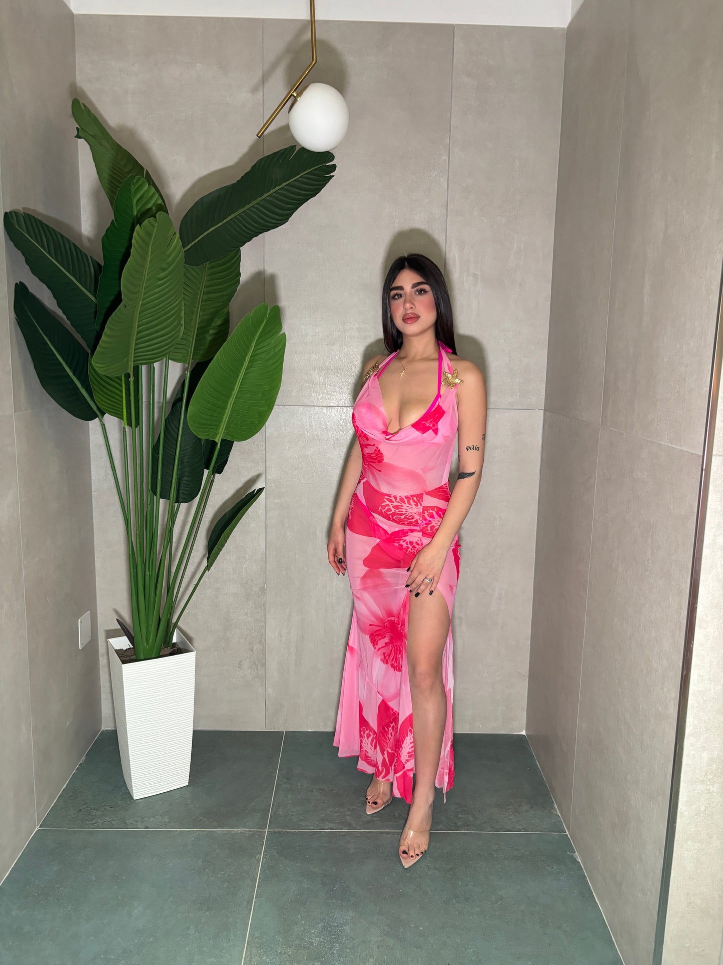 BIKINI + ABITO ASTER - ROSA